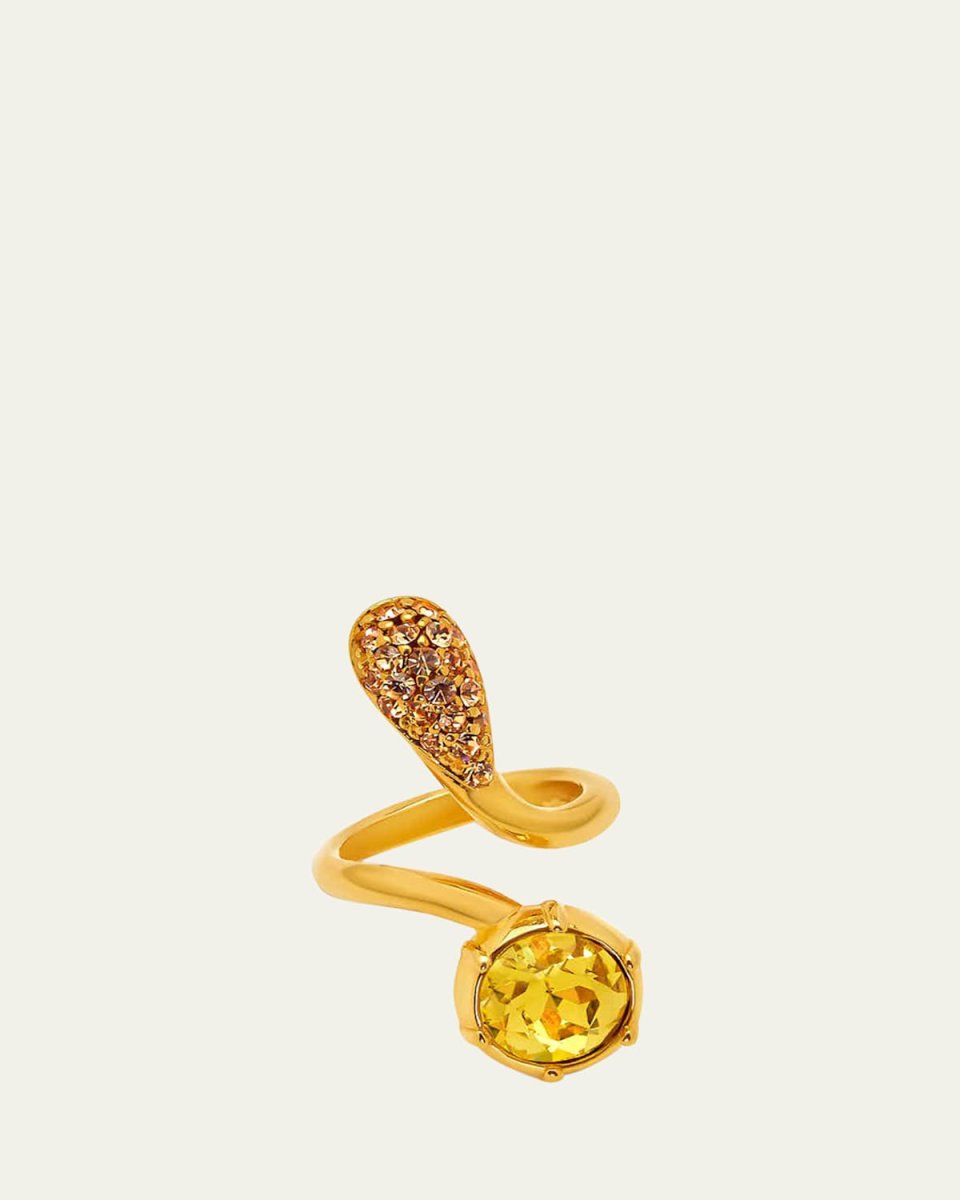 Pave Crystal Wrap Ring